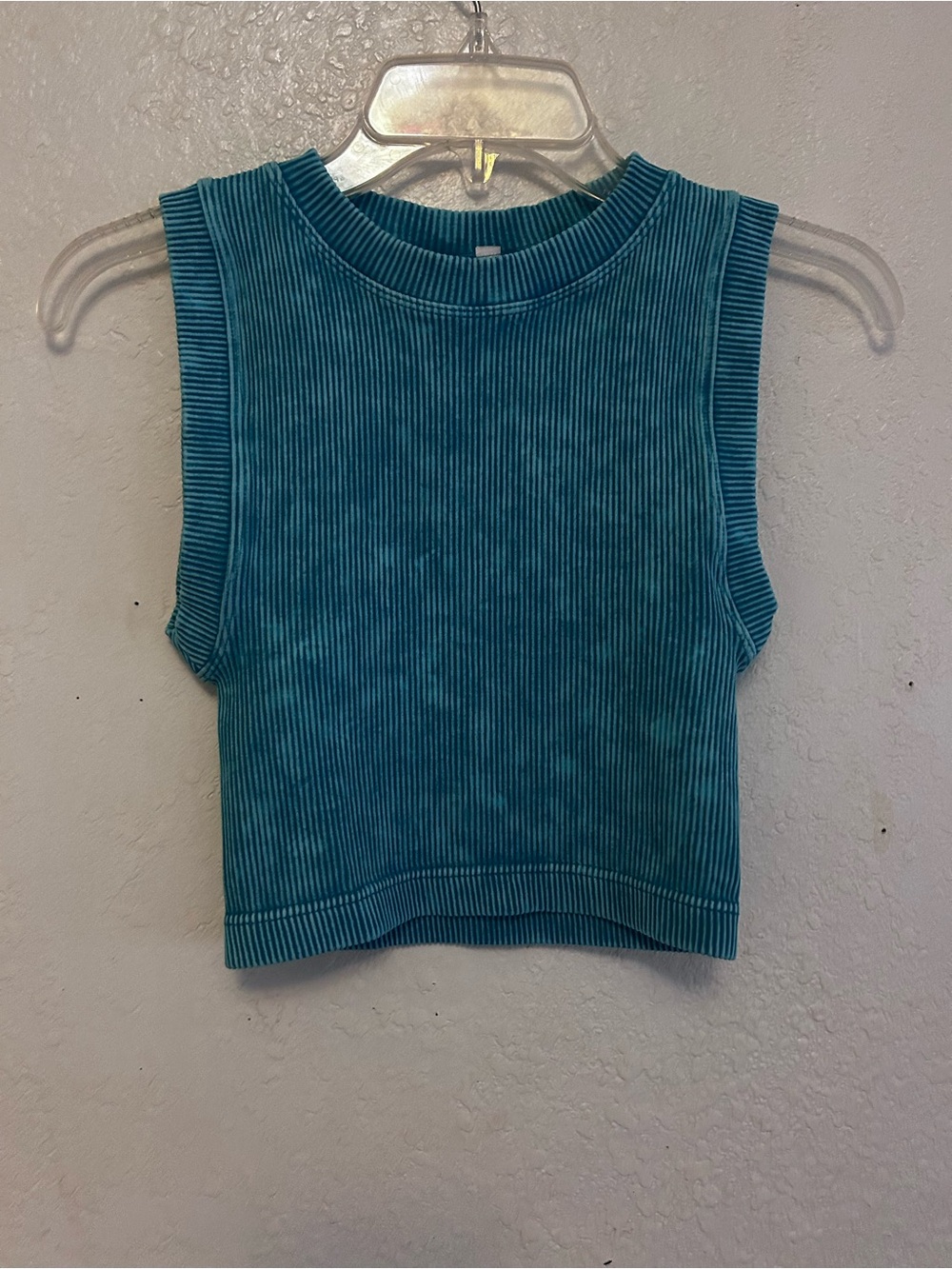 ZENANA Sleeveless Ribbed Tank Top - Teal Blue - Picture 2 of 2